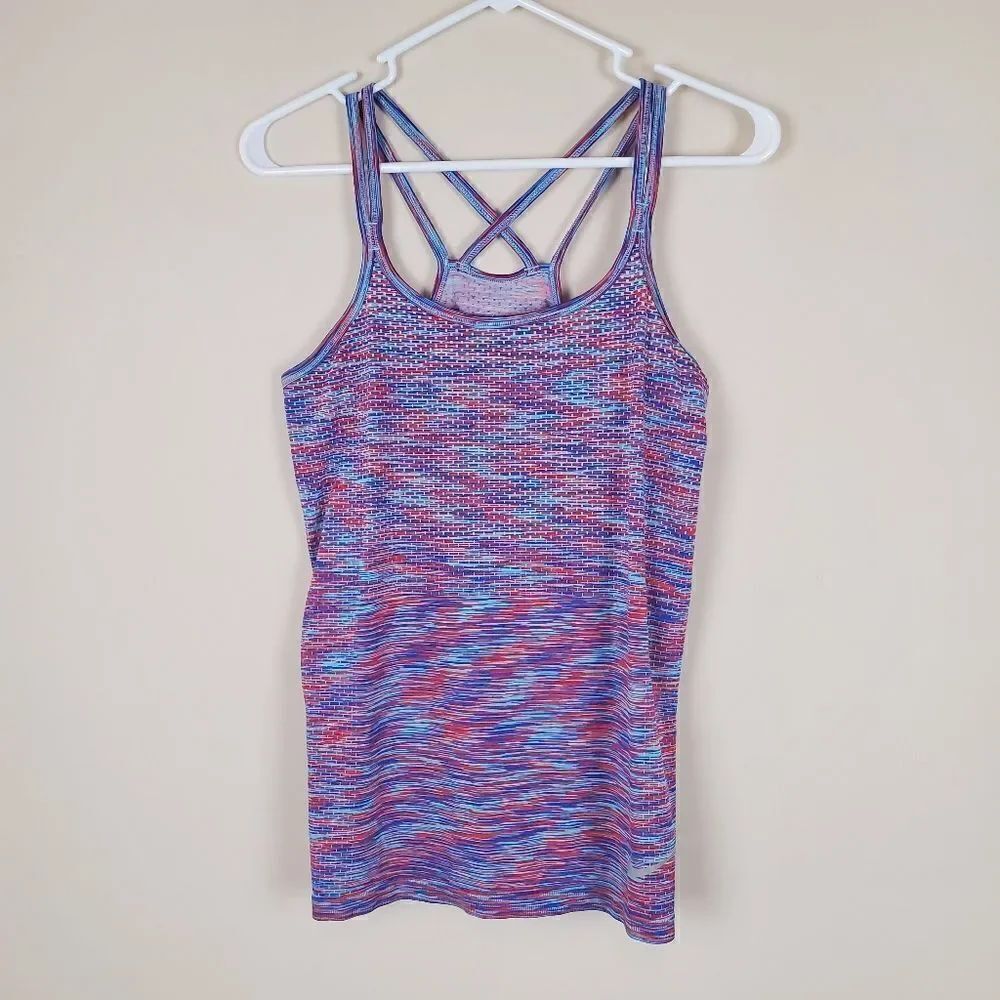 Nike Dri-Fit Multicolor Running Racerback Tank Size Small